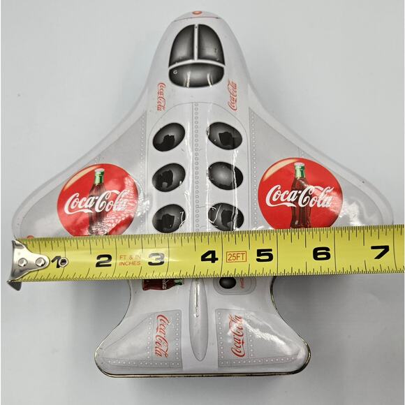 Vintage Coca-Cola Airplane Tin Canister by the Tin Box Company - Picture 16 of 16